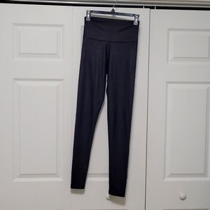 Black faux leather leggings size 0